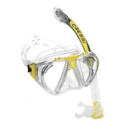 Set Cressi Penta + Alpha Ultra Dry Gelb Weiß