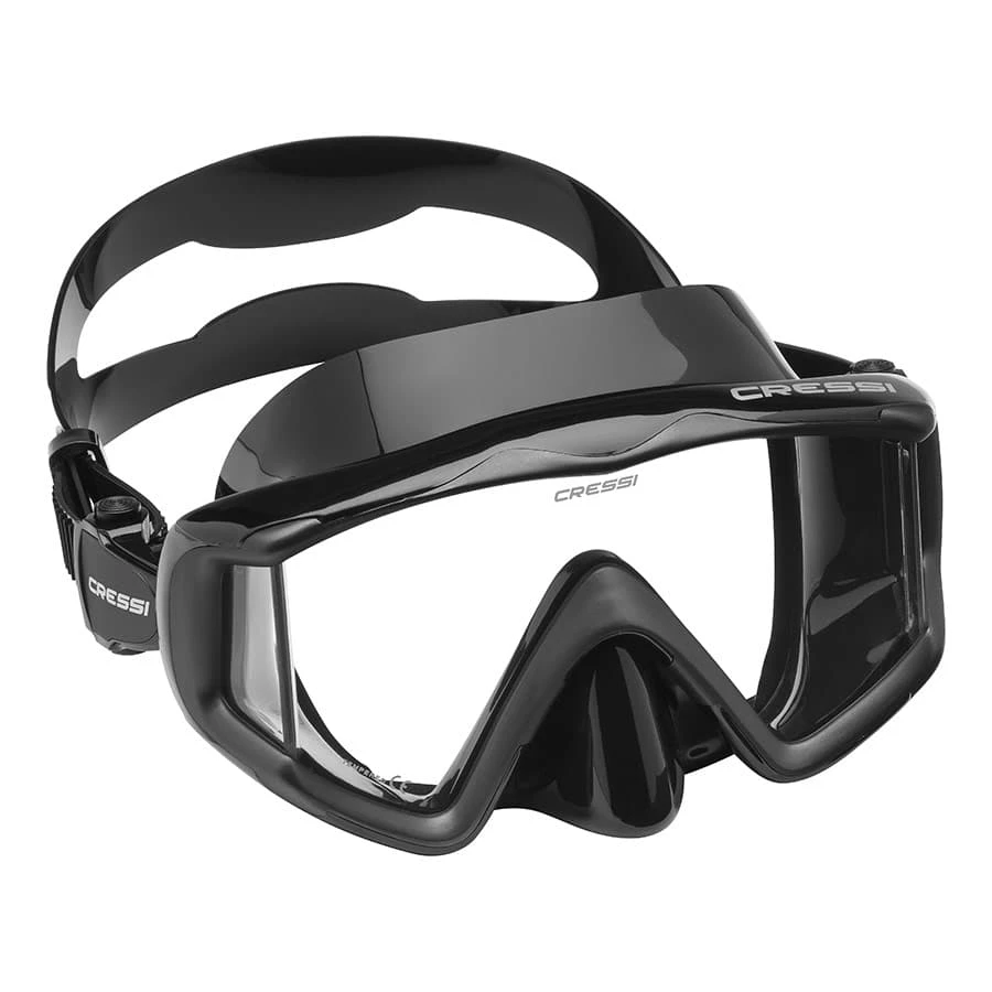 Cressi Liberty Scuba Maske Schwarz Grau Mit Klaren Gläsern 2 Cressi Liberty Scuba Maske Schwarz Grau Mit Klaren Gläsern