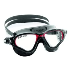 Cressi Cobra Schwimmbrille Schwarz Mit Klaren Gläsern